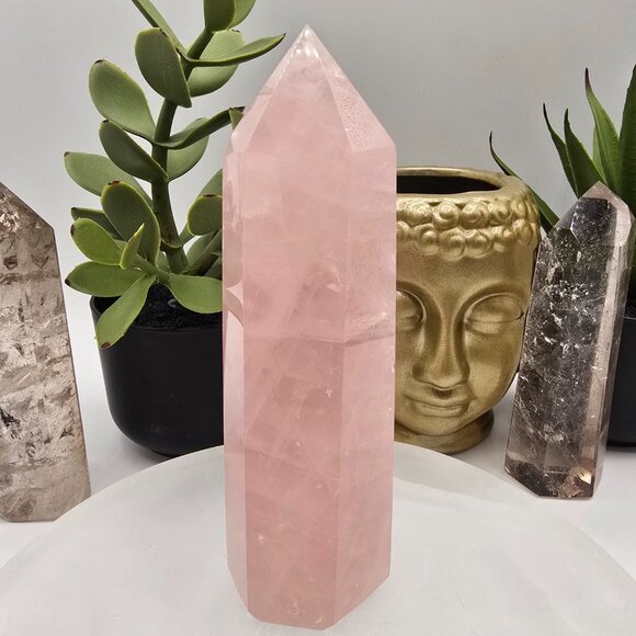 High-Quality Rose Quartz Tower — Stone of Unconditional Love - Picture 2 of 2